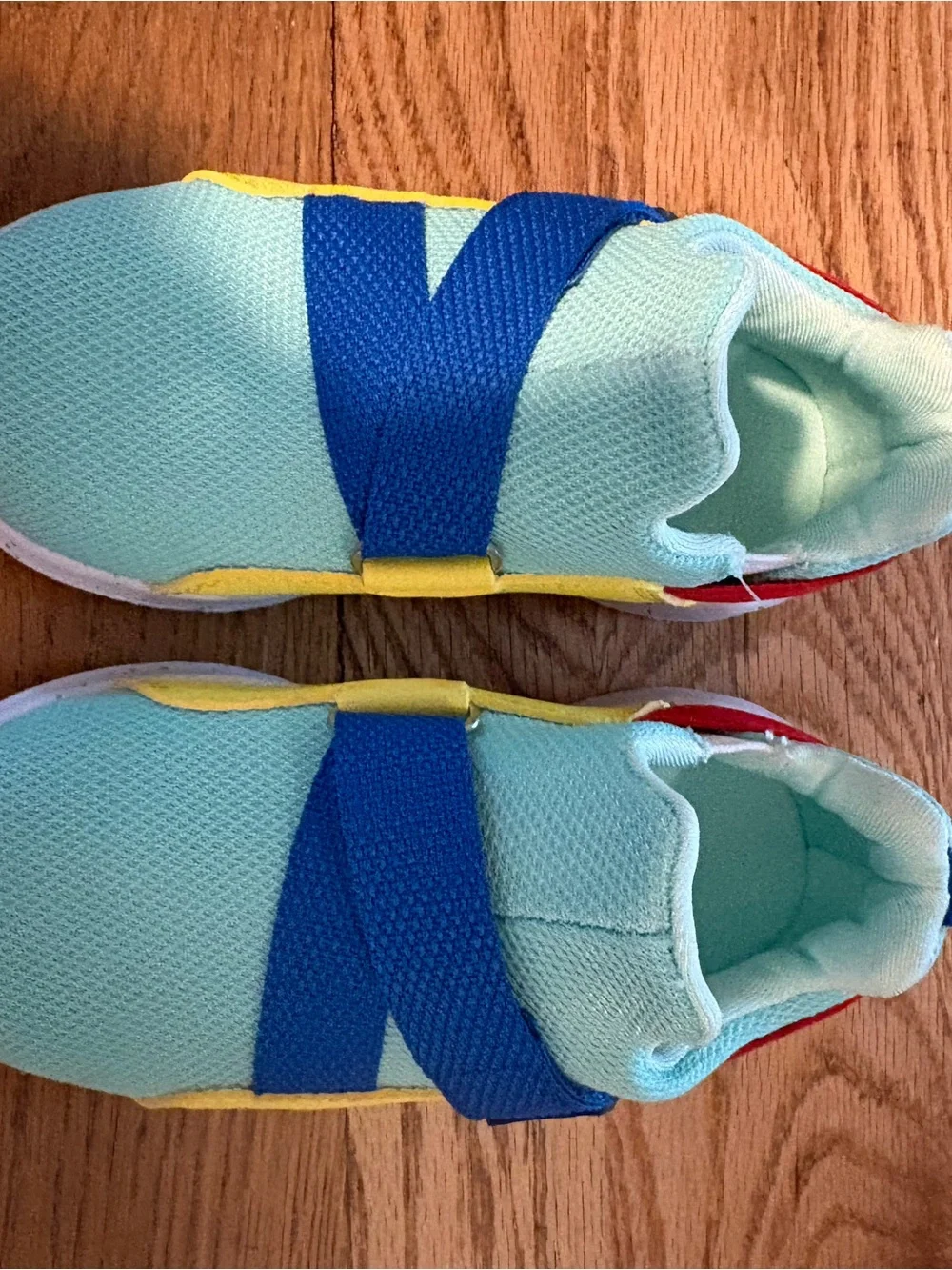 Kids Lightweight Slip-On Sneakers in Mint, Yellow & Blue